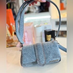 Jacquemus Le chouchou le petite bambimou denim should bag